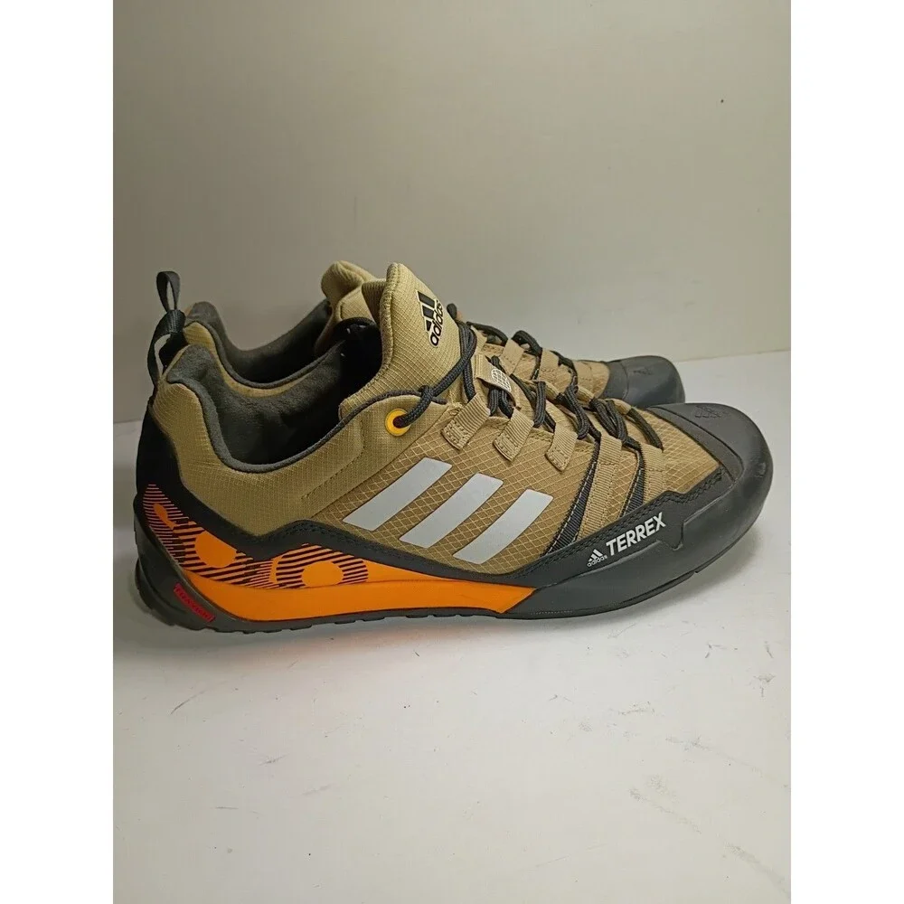 Adidas Terrex Swift Solo Approach shoes in Beige Tone/Flash Orange Men's Size 9